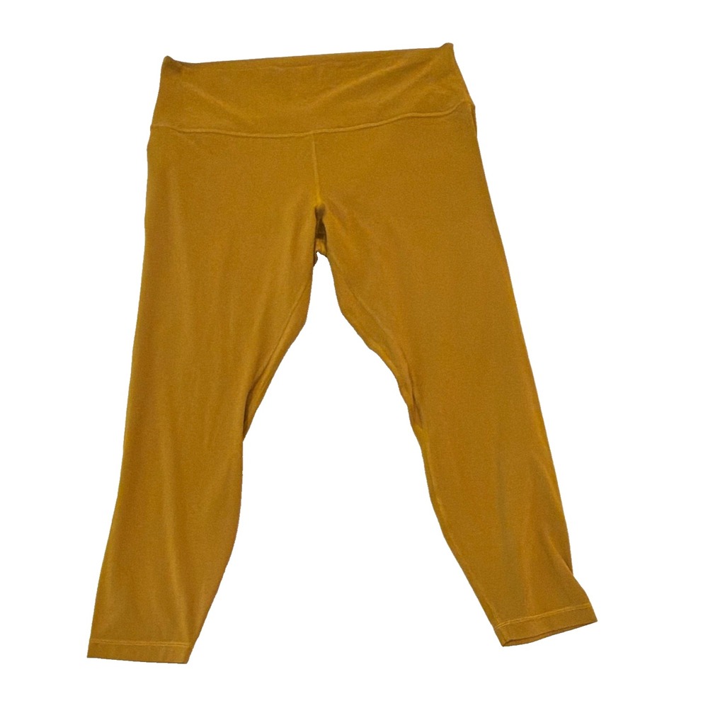 lululemon Align High Rise 25" Leggings Women's Size 8 Yellow Brown Yoga Pants